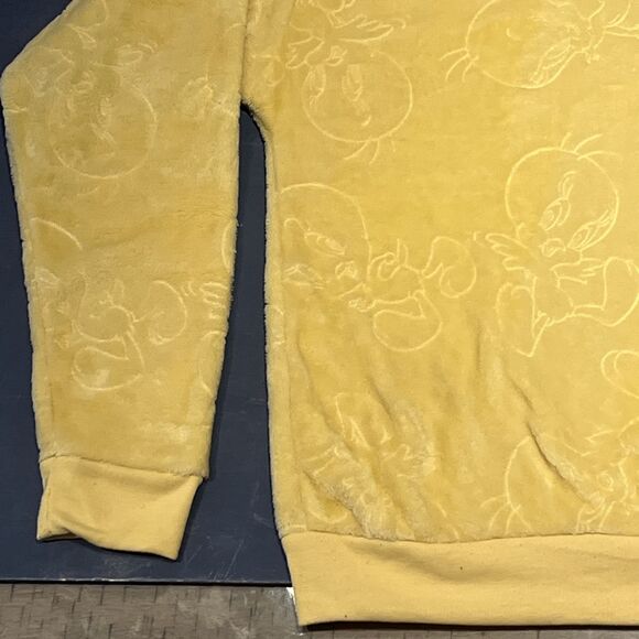 Womens Looney Tunes Tweety Bird Yellow Sweatshirt Sweater Top Size L Vintage - Picture 4 of 8